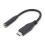 Digitus | USB-C to headphone jack adapter | Female | 24 pin USB-C | Mini-phone stereo 3.5 mm | Black | 0.2 m - 2